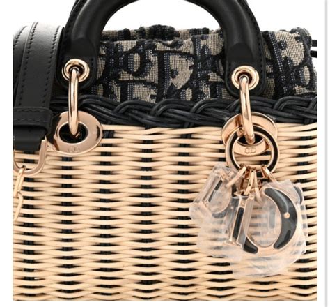 CHRISTIAN DIOR Wicker Oblique Micro Lady D.